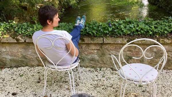 Relaxing by the millstream